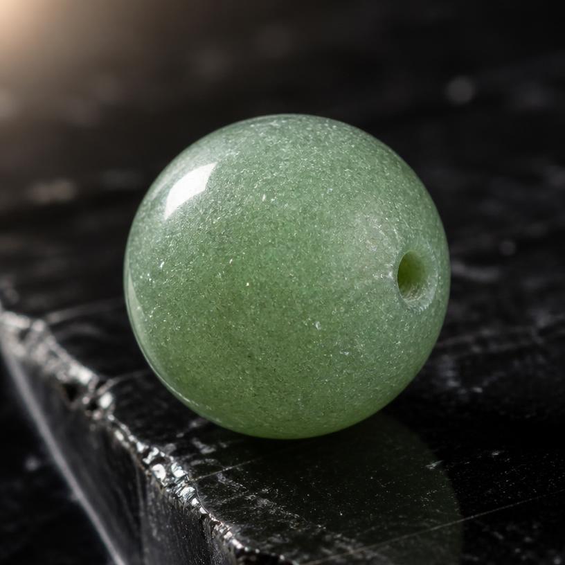 Green Aventurine — Soft green with faint mineral shimmer.
